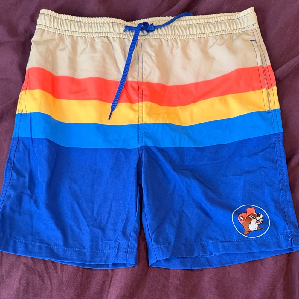 Colorblock Blue, Yellow & Red boys  Swim Trunks
